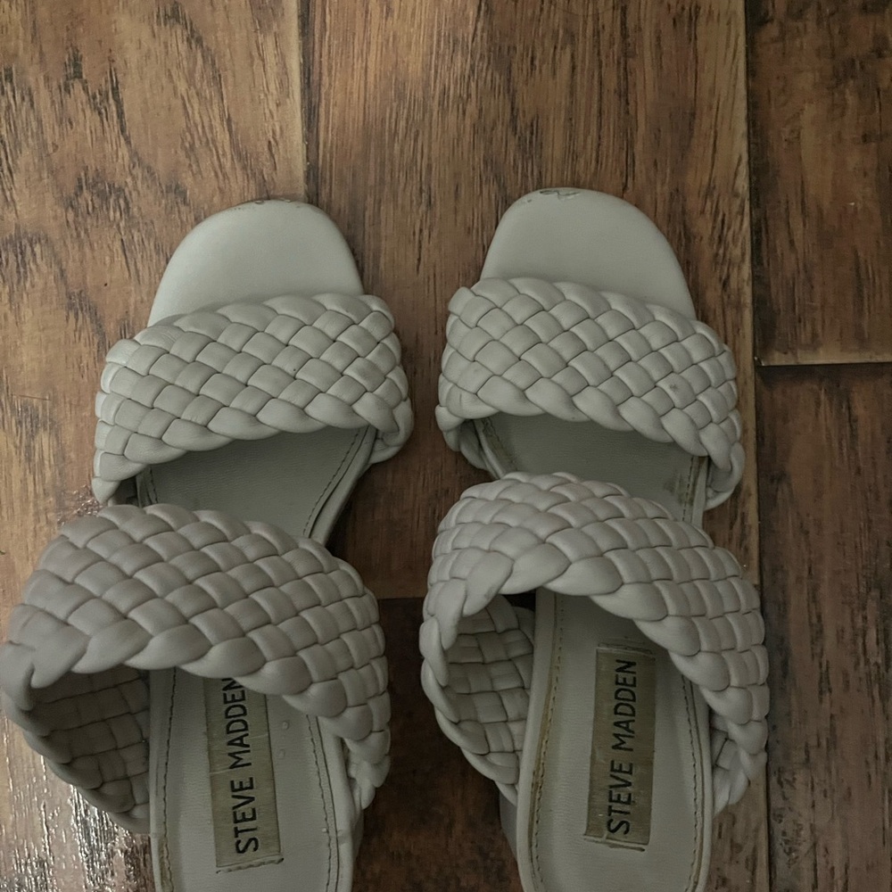 Steve Madden Women's Braided Sandals - Cream